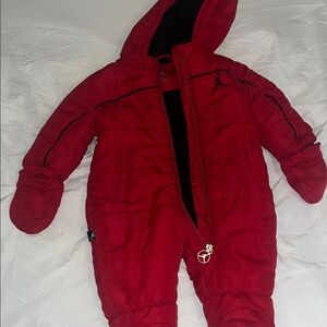 Red  Baby Jordan Snowsuit